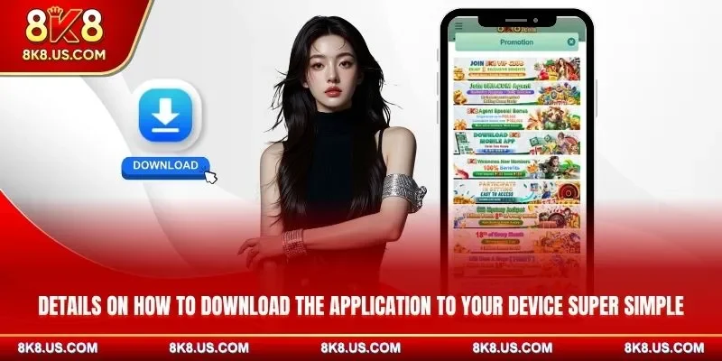 Details on how to download the application to your device super simple